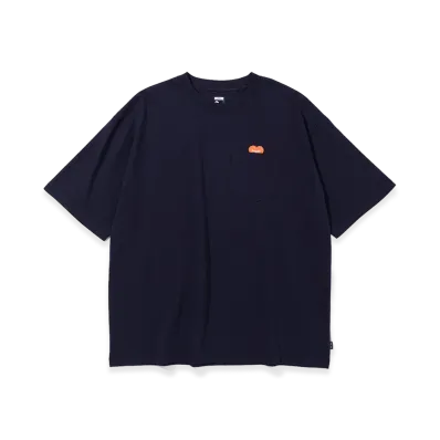 POLeR Furry Heart Relax Fit Pocket Tee "Navy"