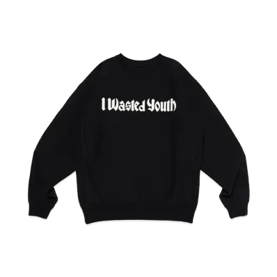 Wasted Youth Heavy Weight Sweatshirt #2 "Black"
