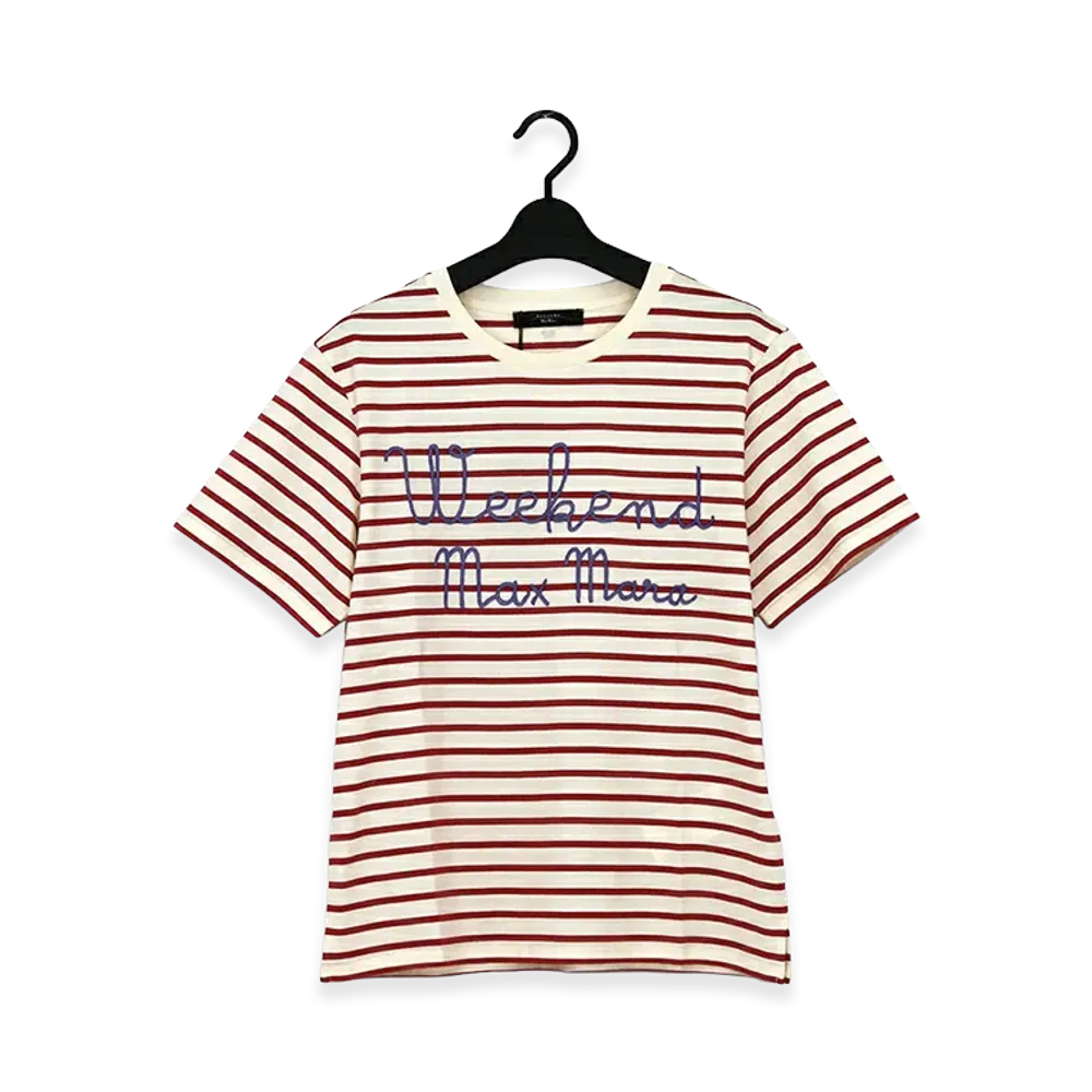 Weekend Max Mara Women's T-Shirt "Ivory/Red"