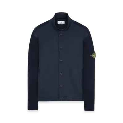 Stone Island 508D8 Badge Button Knit Cardigan - 23SS "Navy Blue"
