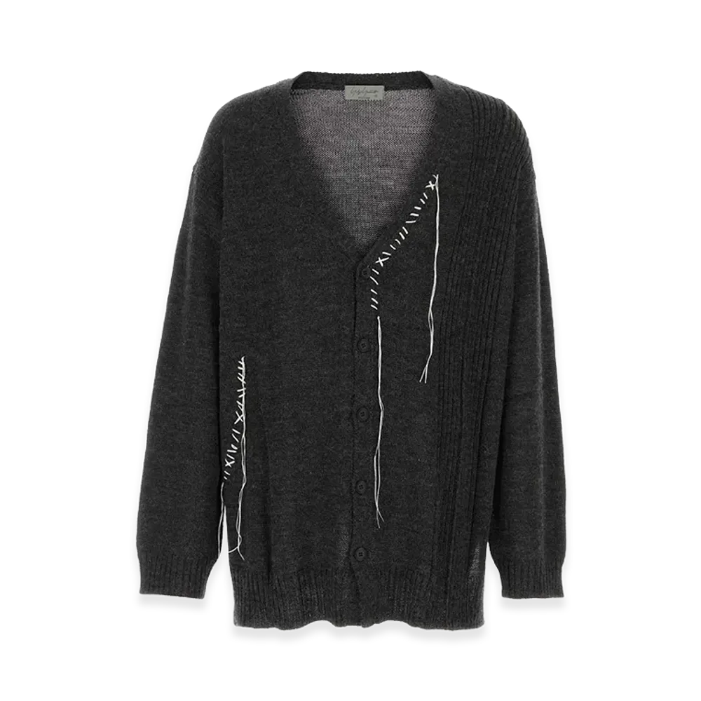Yohji Yamamoto Wool Oversize Cardigan "Gray"