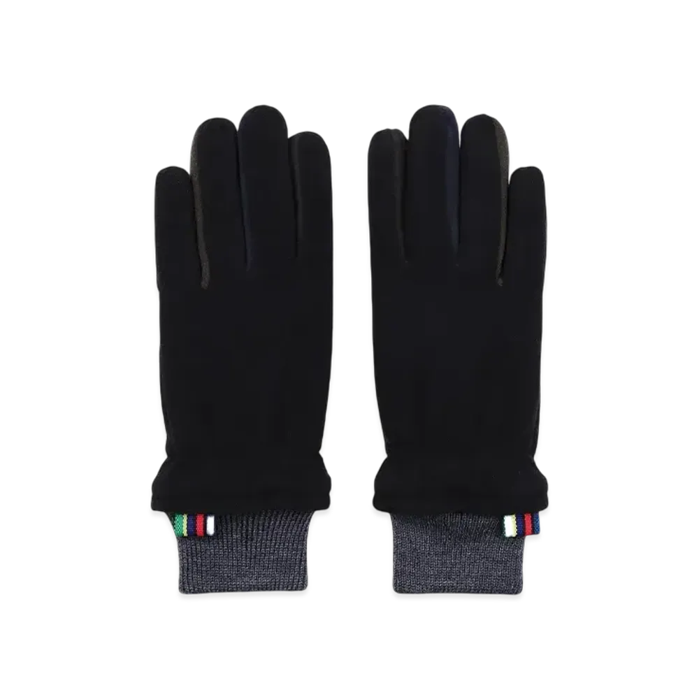 Paul Smith Sport Stripe Tab Fleece Gloves "Black"