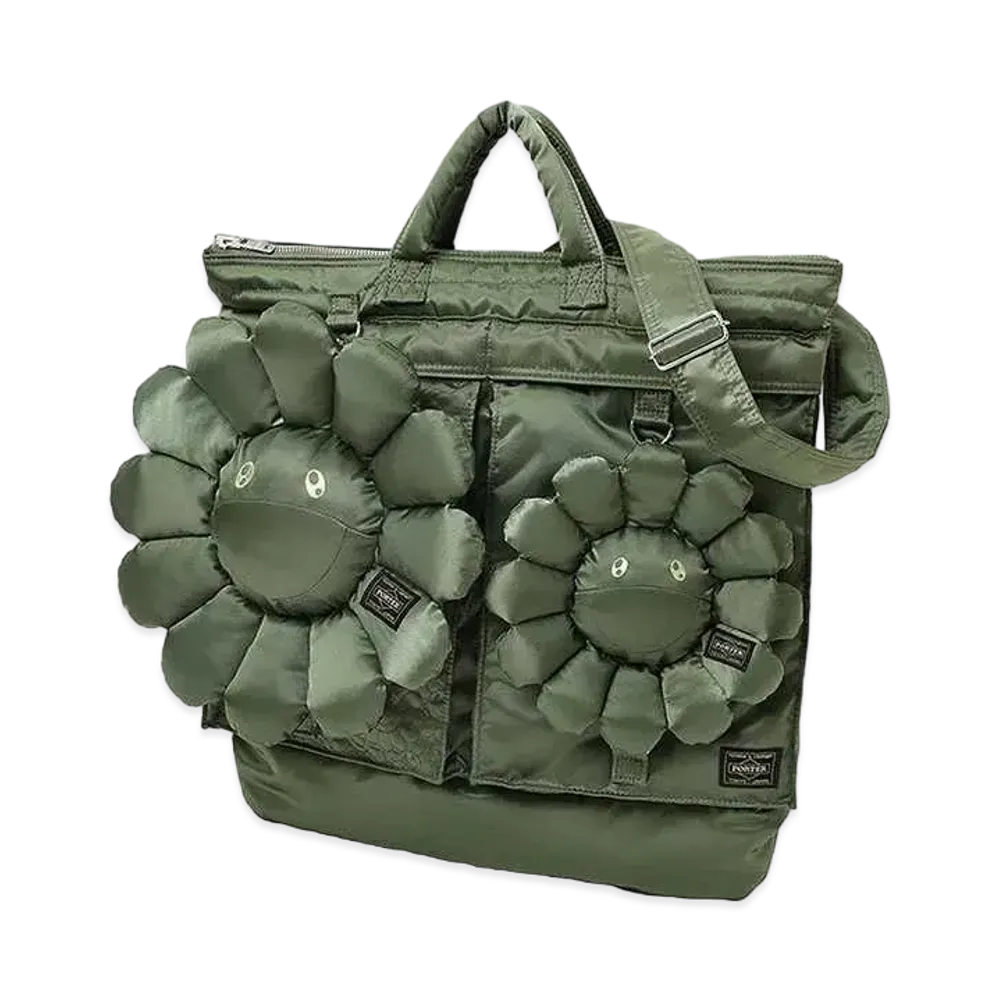 PORTER x Takashi Murakami 2Way Helmetbag "Sage Green"
