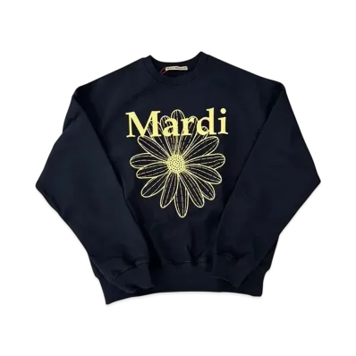 Mardi Mercredi Sweatshirt Flowermardi "Navy Lemon"