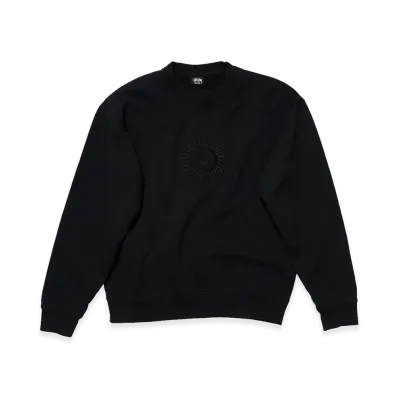 OUR LEGACY Work Shop x Stussy OL Sun Pig. Dyed Crew "Overdyed Black"