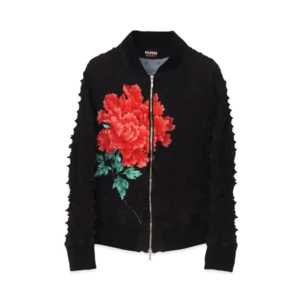 Wildside Yohji Yamamoto x M A S U Peony Spiky Jacket "Black"