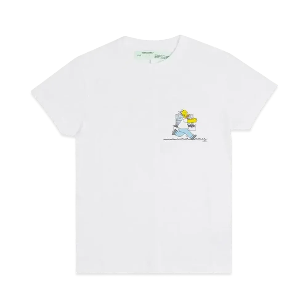 OFF-WHITE Homer And Bart T-Shirt "White"