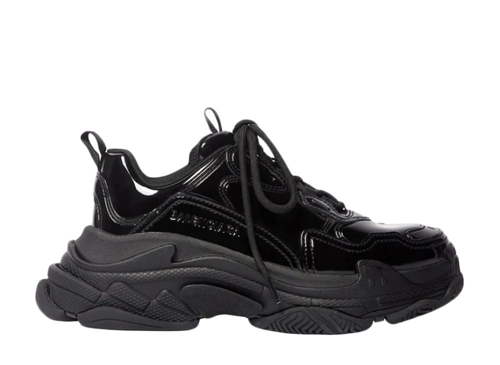 BALENCIAGA Triple S Sneaker "Black Patent"