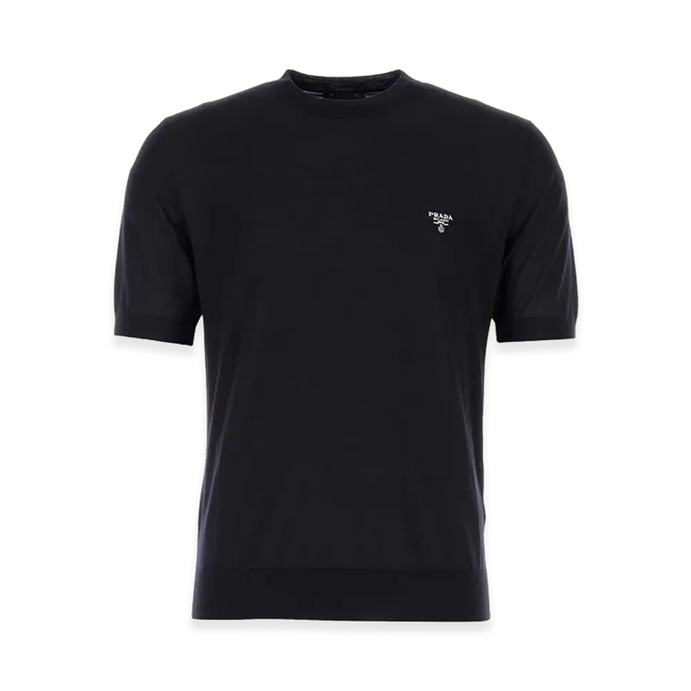 PRADA Wool T-Shirt "Blue"