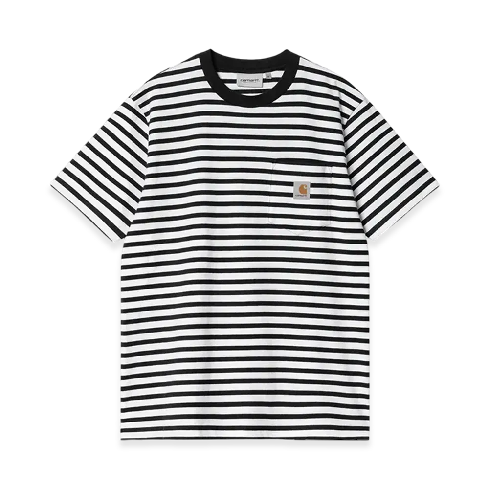 Carhartt WIP Seidler Stripe Pocket T-Shirt "Black/White"