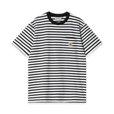 Carhartt WIP Seidler Stripe Pocket T-Shirt "Black/White"
