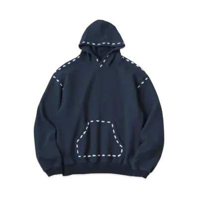 KAPITAL Fleece Marionette Hood Sweat "Navy"