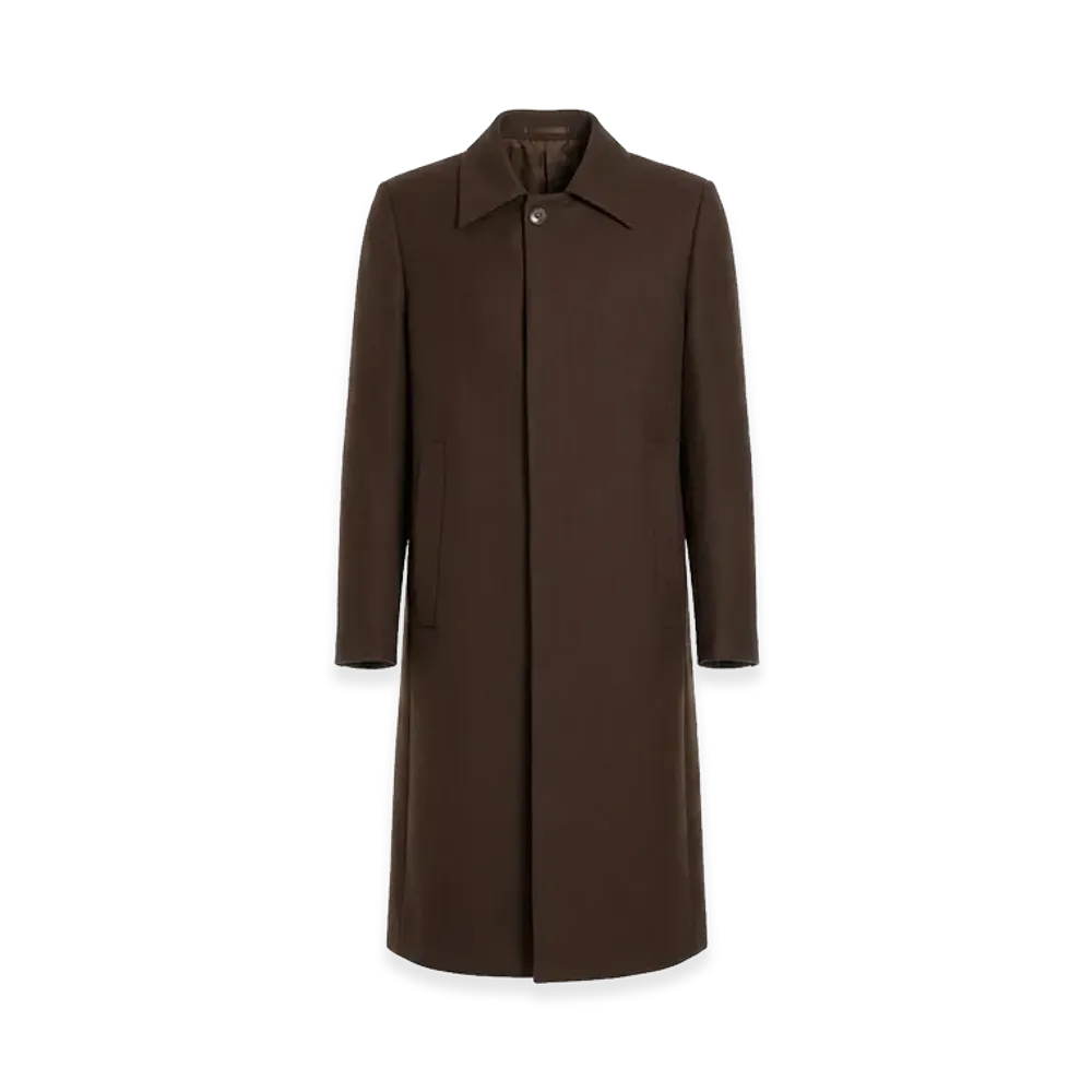 MM6 Maison Margiela Wool Blend Coat "Brown"