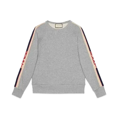 GUCCI Side Sleeve Logo Sweatshirt "Gray"