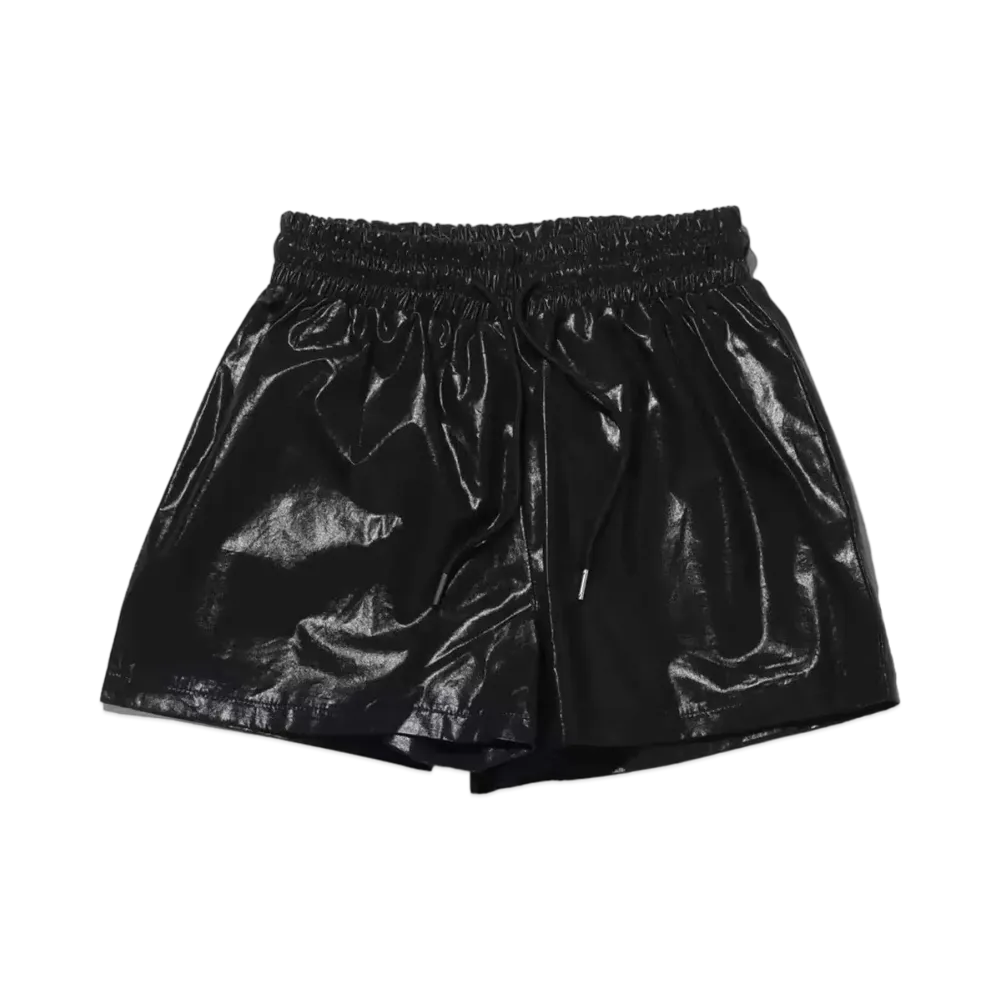 atmos pink Leather Fuu Shorts "Black"