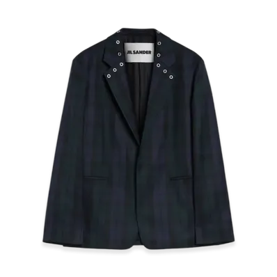 Jil Sander Wool Tailored Jacket "Blue Horizon"