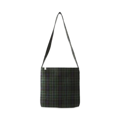 visvim Record Bag Buffalo Check "Green"