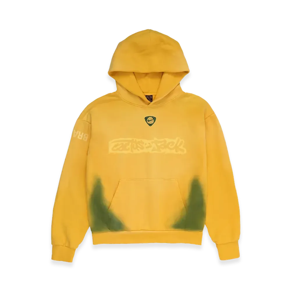 Travis Scott Cactus Jack x Nike Brasil Total 90 Hoodie "Yellow"