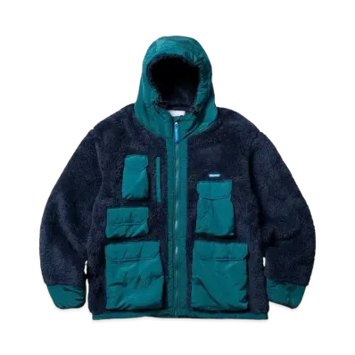 Liberaiders PILE FLEECE UTILITY JACKET "NAVY"