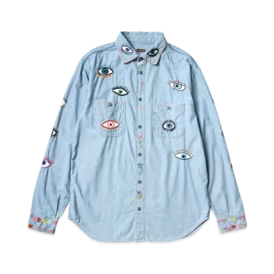 KAPITAL Chambray Work Shirt "Sax"