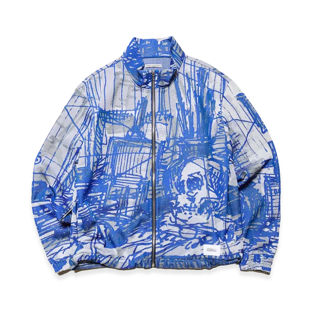 uniform experiment x Michael Cherno Jersey Blouson "Blue"