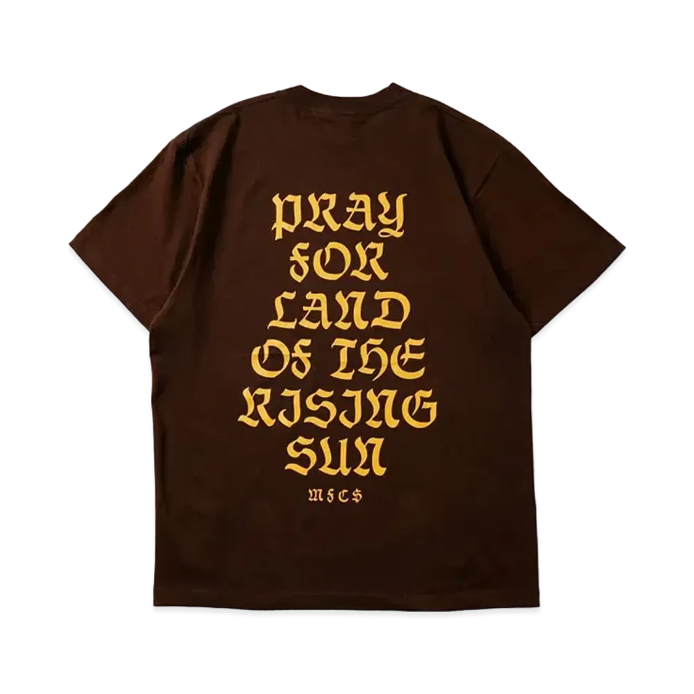 MFC STORE Pray For Land Of The Rising Sun S/S Tee "D.Brn/Orange"