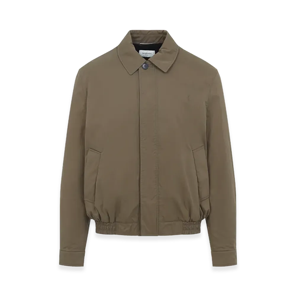 Saint Laurent Blouson Court Brode "Brown"