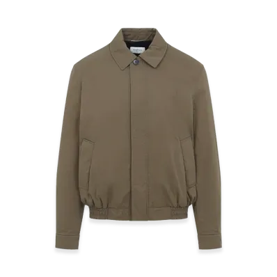 Saint Laurent Blouson Court Brode "Brown"