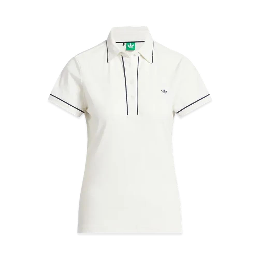 adidas Originals Golf Twist Knit One Point Logo Short Sleeve Polo "Chalk White"