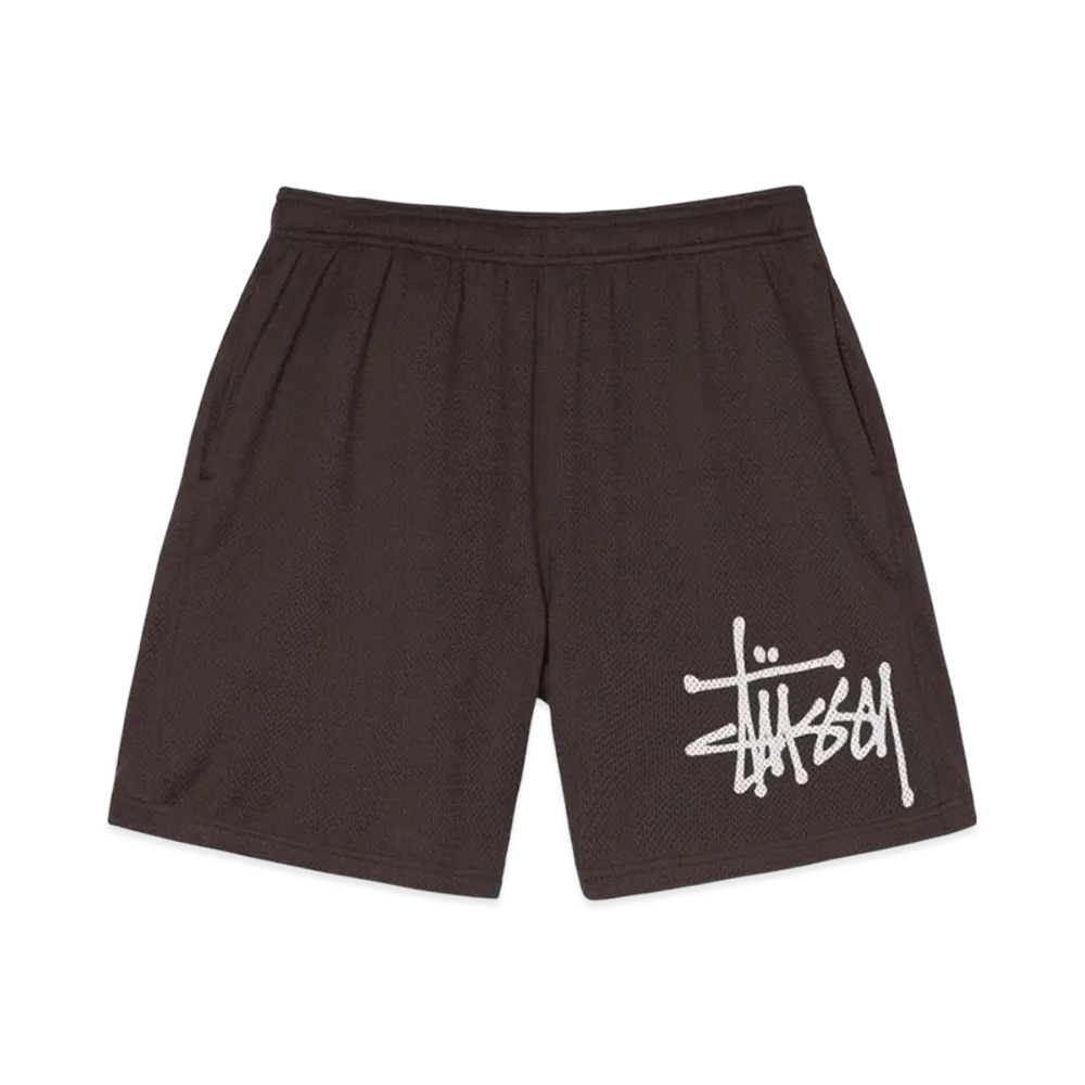 Stussy Big Basic Mesh Shorts "Brown"