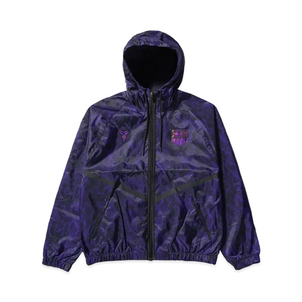 Nike FC Barcelona Away Kobe Dri-FIT Soccer Anthem Jacket "Field Purple/Black"