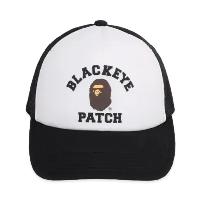 A BATHING APE x Black Eye Patch College Mesh Cap "Black"
