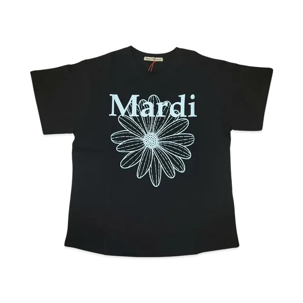 Mardi Mercredi T-Shirt Flowermardi "Black Sky"