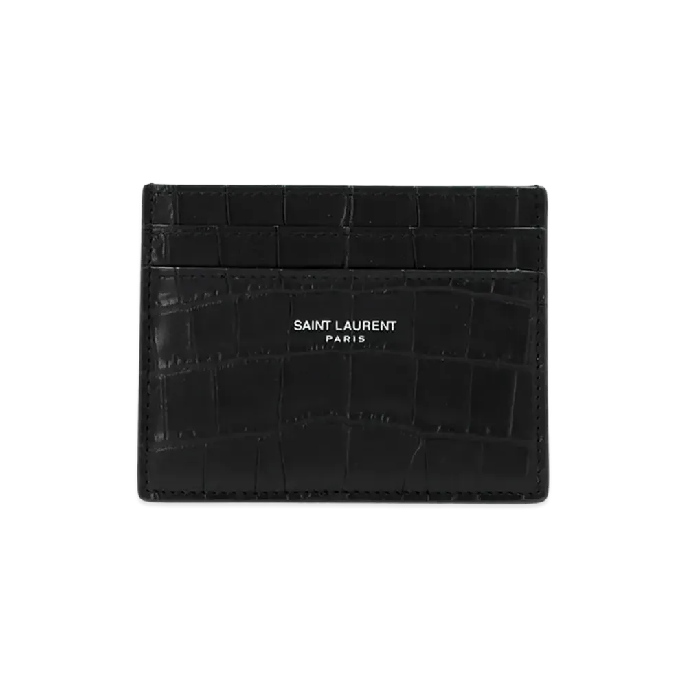 Saint Laurent Logo Card Holder "Black"