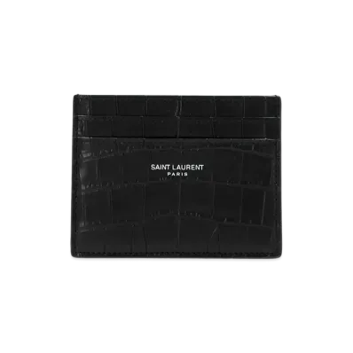 Saint Laurent Logo Card Holder "Black"