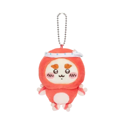 Gray Parka Service -Chiikawa Octopus Squid Kuji- D Prize Octopus Squid mascot Shisa