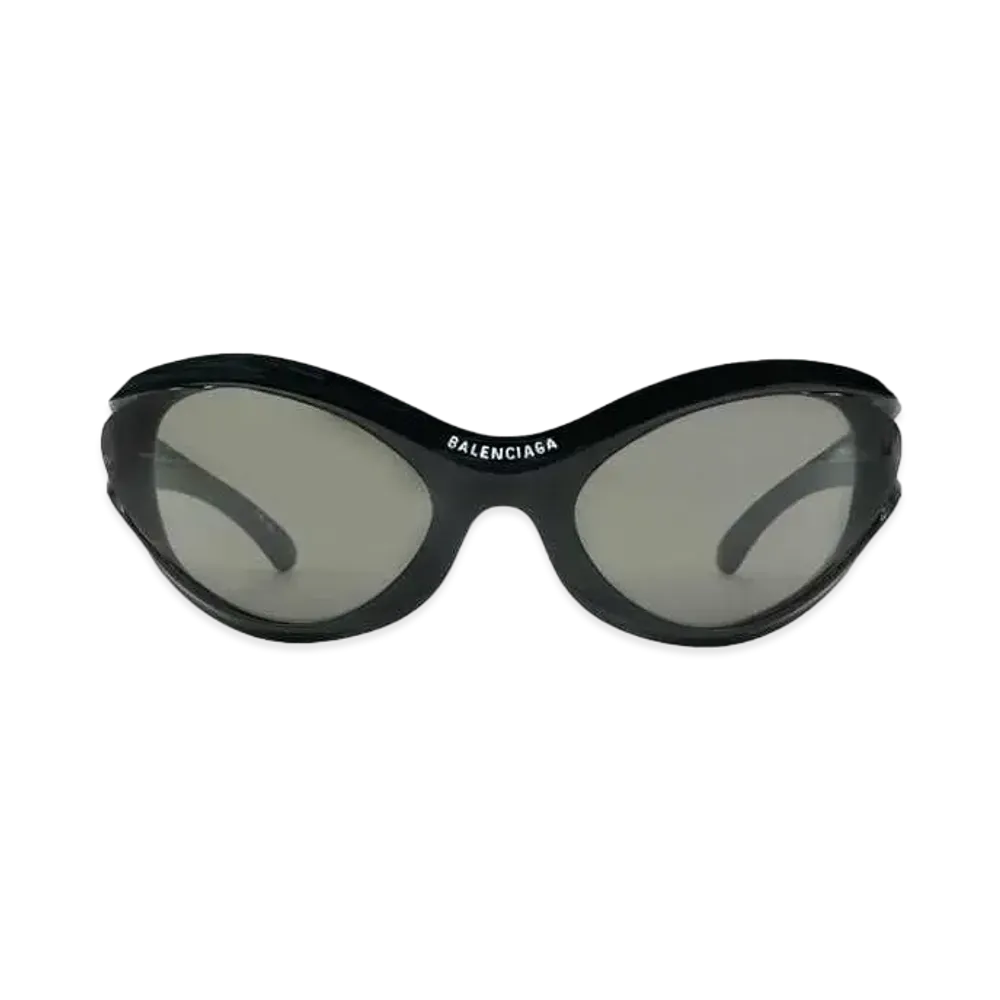 BALENCIAGA DYNAMO ROUND SUNGLASS "BLACK"