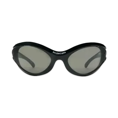 BALENCIAGA DYNAMO ROUND SUNGLASS "BLACK"