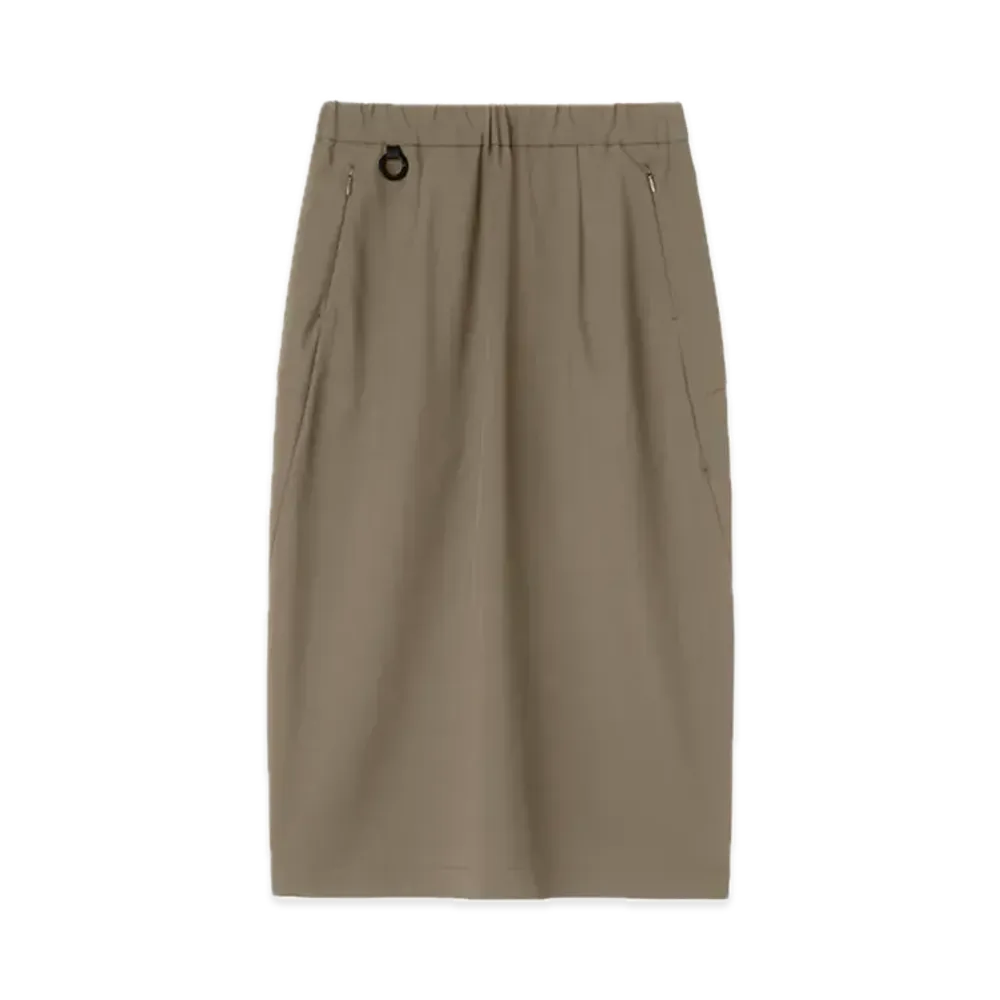 DESCENTE ALLTERRAIN Tech Straight Silhouette Skirt "Mocha"