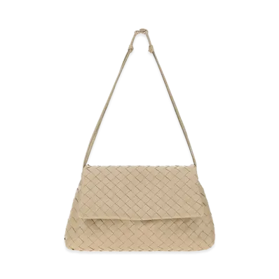 Bottega Veneta Women's Leather Clutch "Ecru"