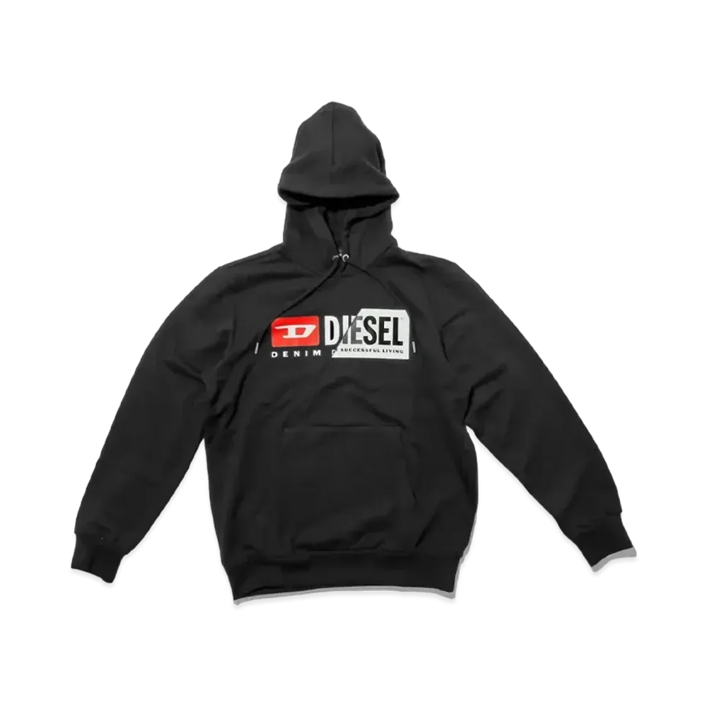 Diesel Logo Hoodie "Black"