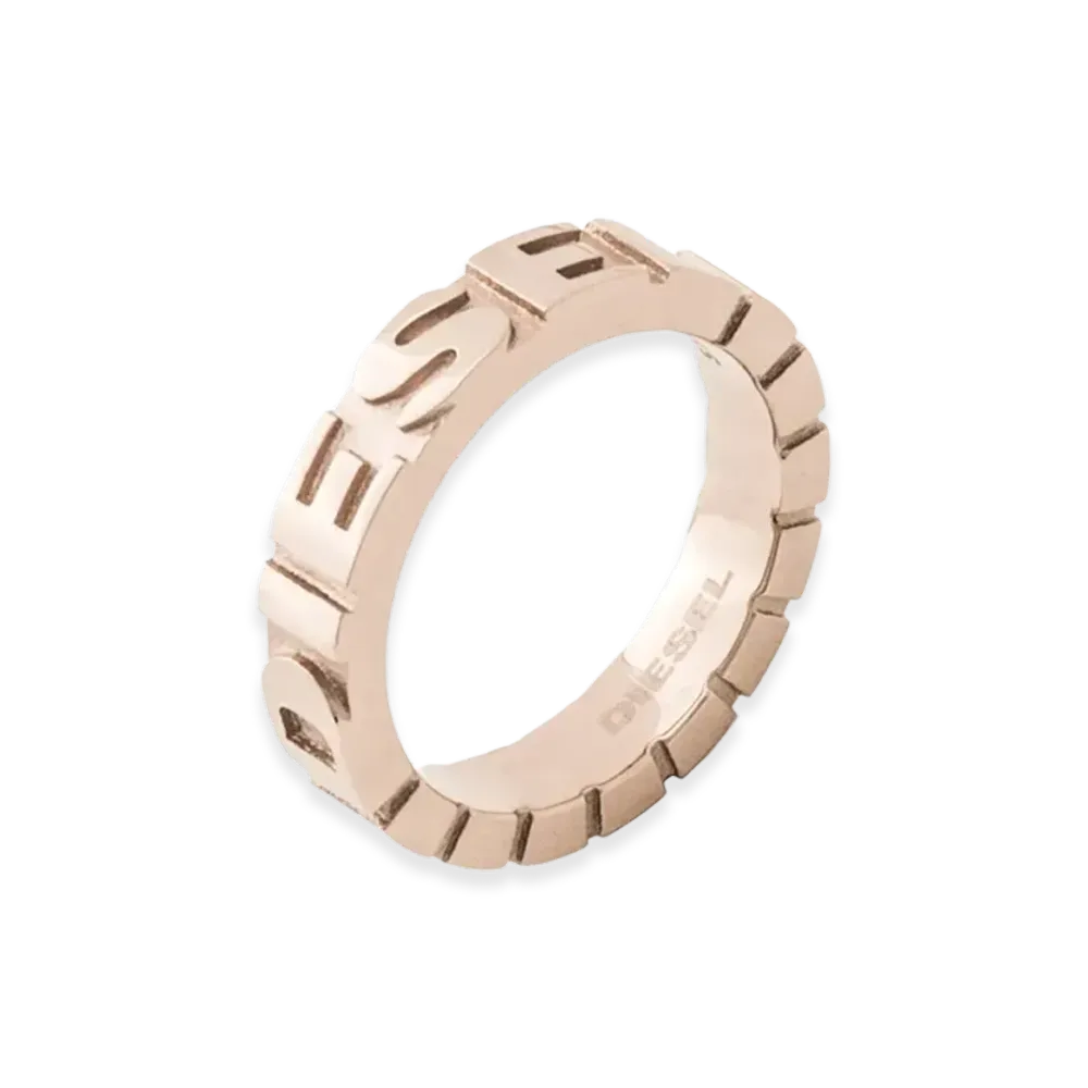 Diesel Pinkgold Ring Dx0910 Jewelry Rings "Gold"