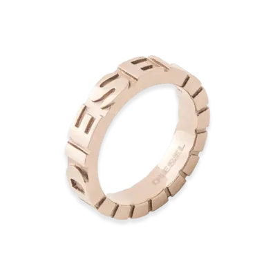 Diesel Pinkgold Ring Dx0910 Jewelry Rings "Gold"