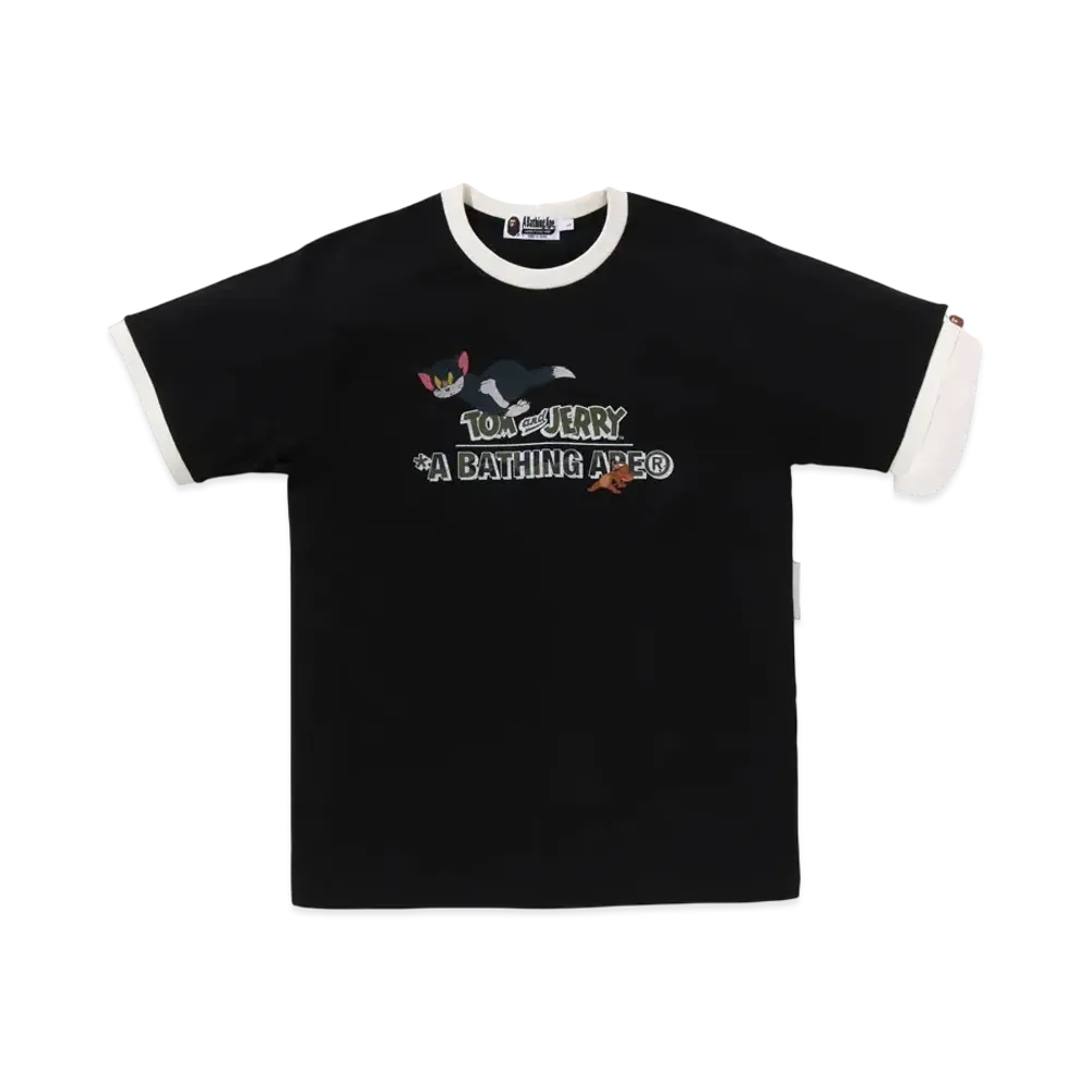 A BATHING APE x Tom And Jerry 85TH Ringer Tee "Black"