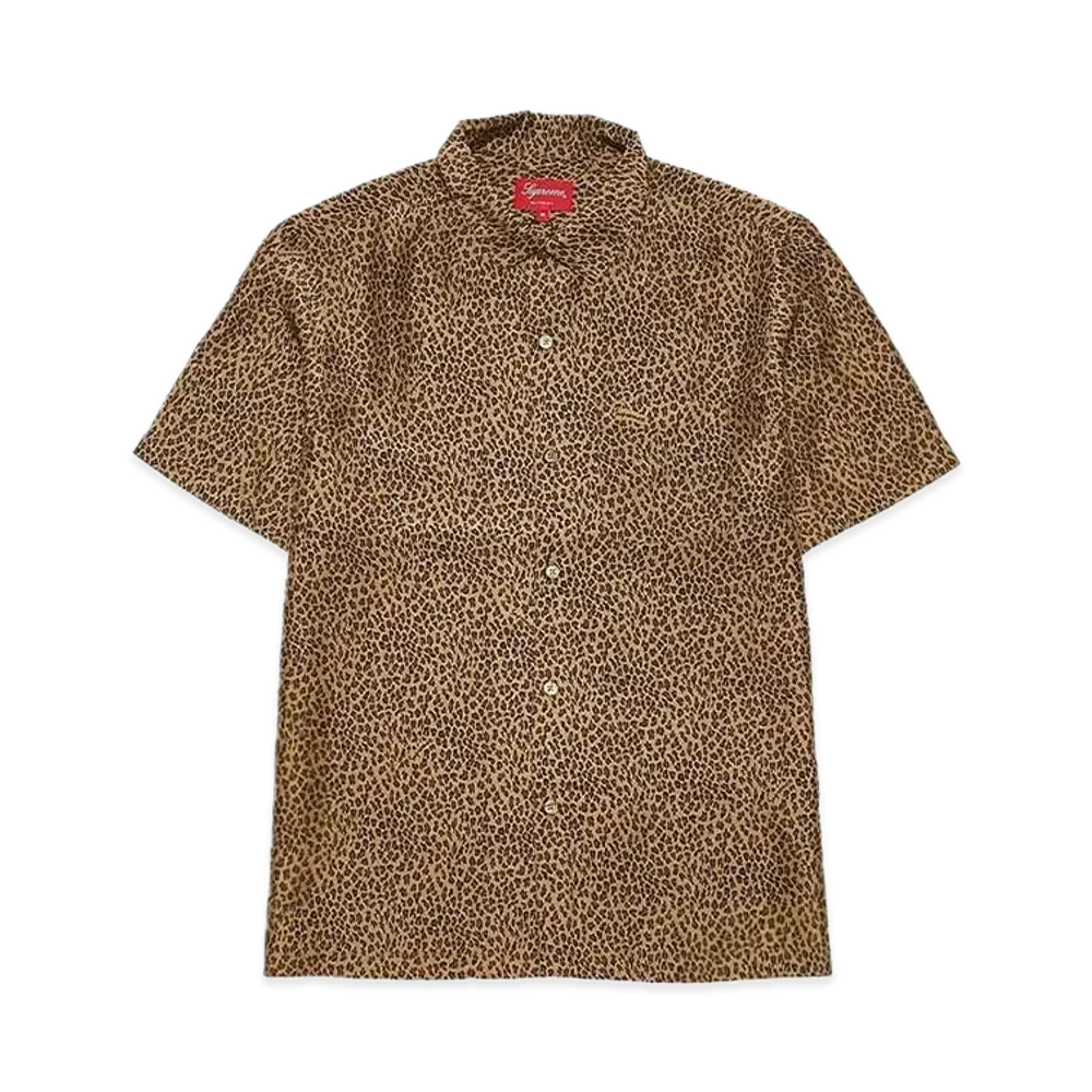 Supreme Leopard Silk S/S Shirt "Tan"