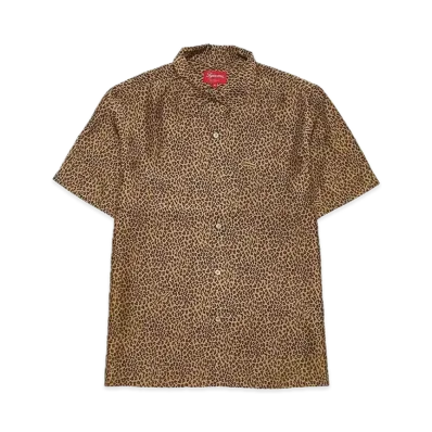 Supreme Leopard Silk S/S Shirt "Tan"