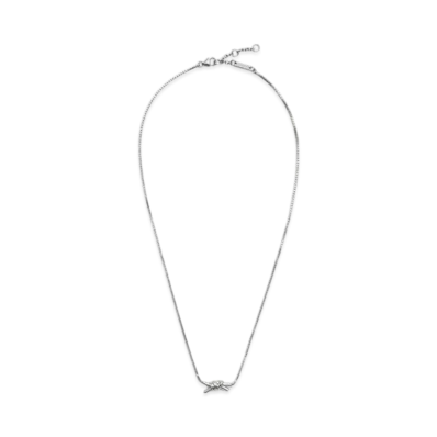 Bottega Veneta Knot Necklace "Silver"