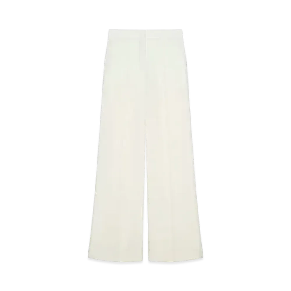 GIVENCHY Flare Tailored Pants In Wool and Mohair "Ecru"