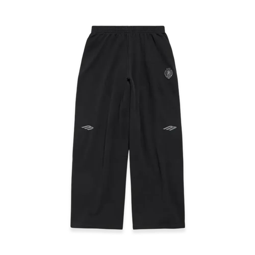 BALENCIAGA 3B Football Baggy Sweatpants "Black/Charcoal"