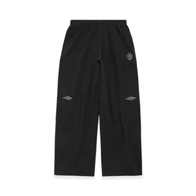 BALENCIAGA 3B Football Baggy Sweatpants "Black/Charcoal"